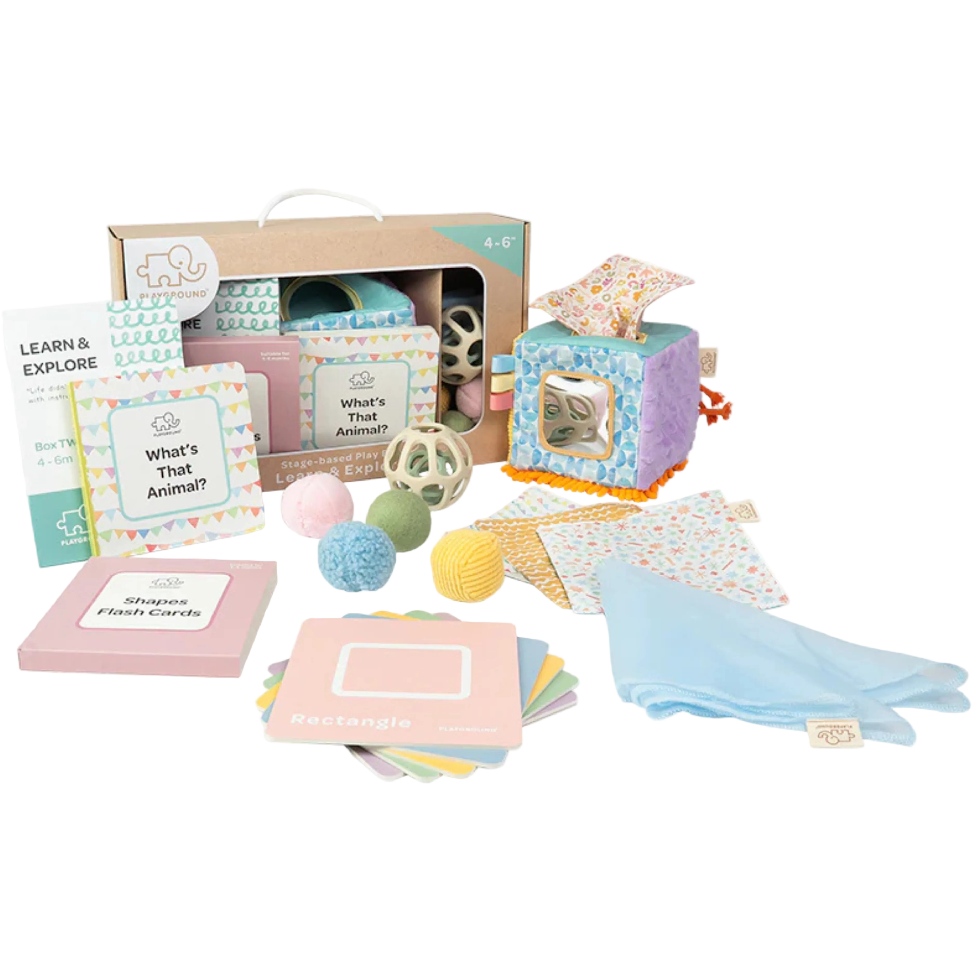 Learn & Explore (4-6m) Playground Box - Living Textiles