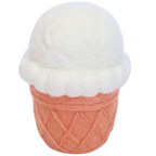 felt vanilla ice cream cone toy handmade wool pretend play dessert moon detail Juni Moon