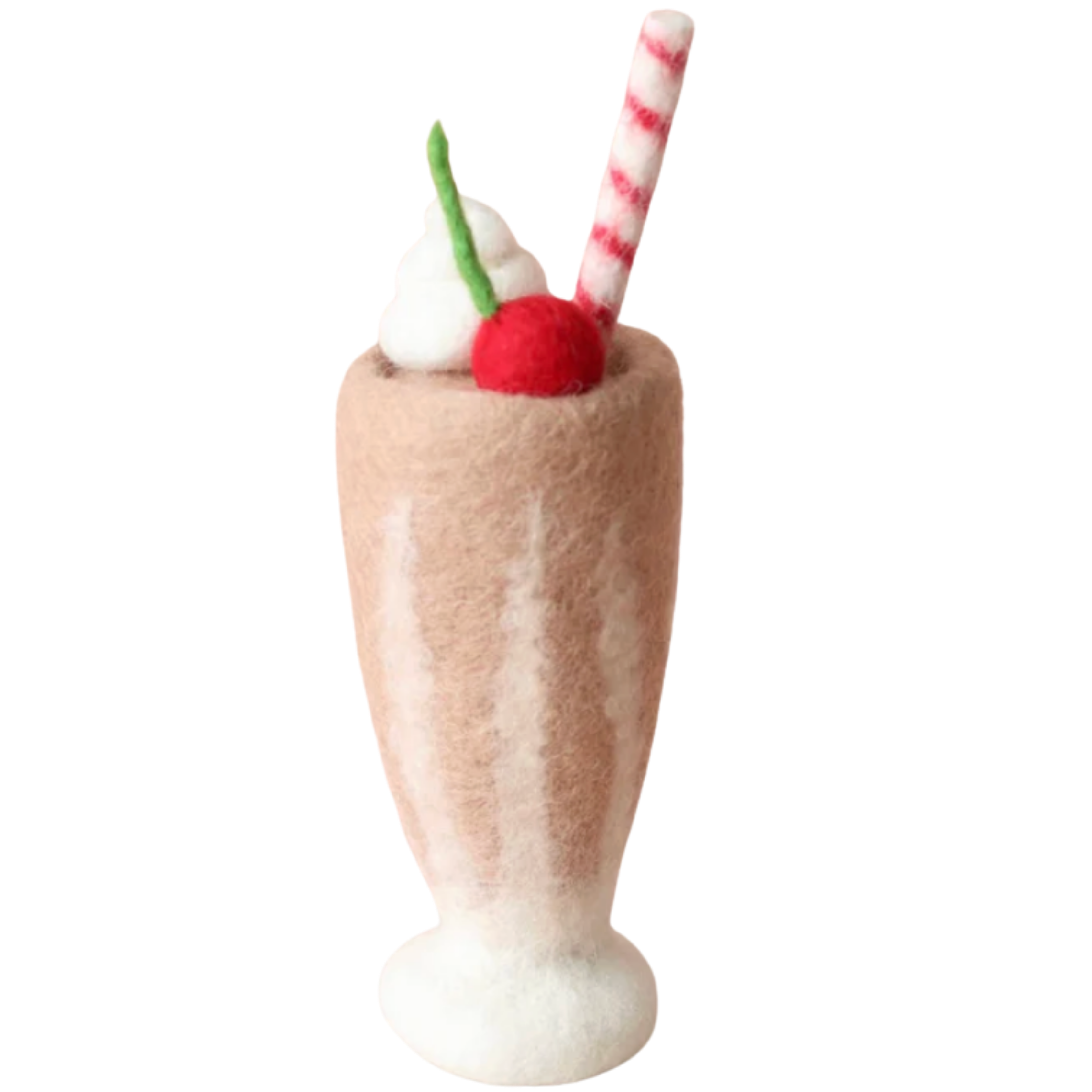 felt chocolate milkshake toy handmade wool pretend play drink diner Juni Moon