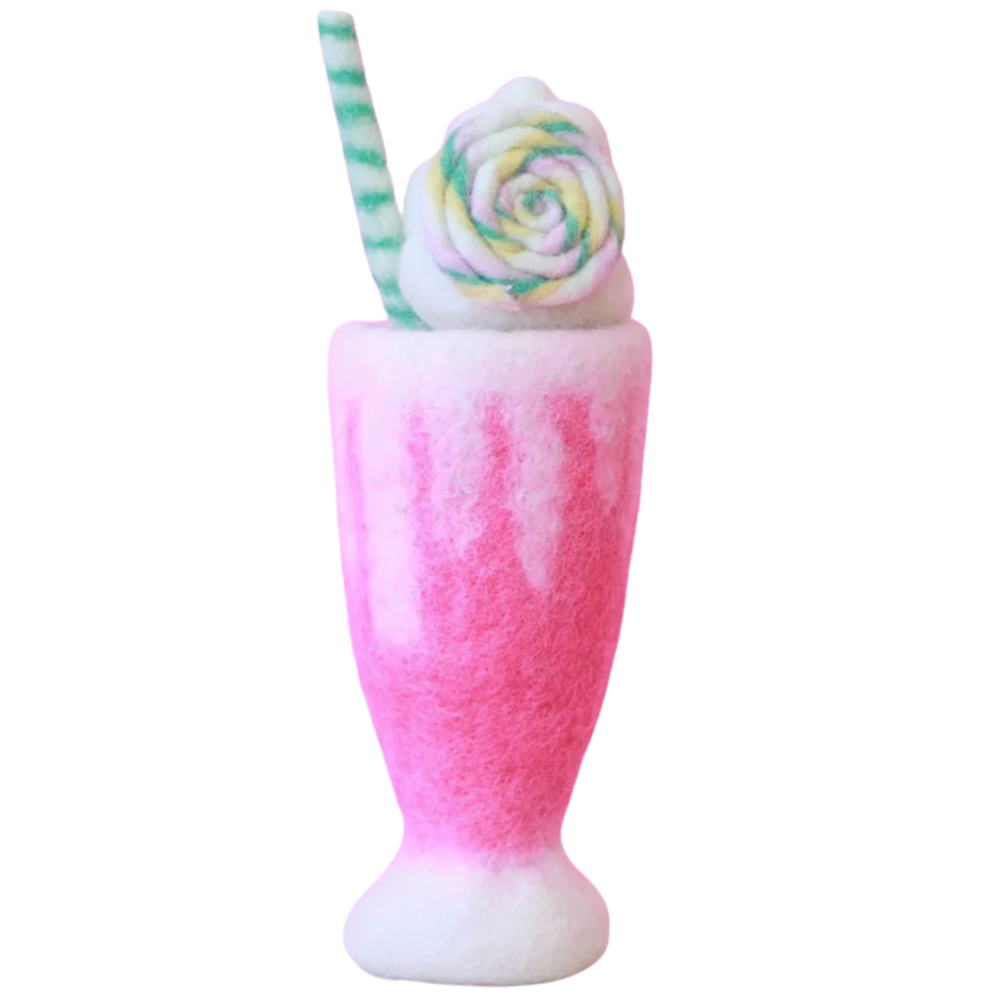felt lollipop milkshake toy handmade wool pretend play drink colourful Juni Moon