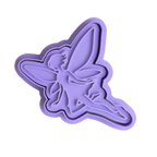 stock image of playdough/clay stamp and cutter. Eco-friendly sensory play tool by brand playsense perfect for creative and imaginative play. can also be used for cookies and baking. pictured is fairy