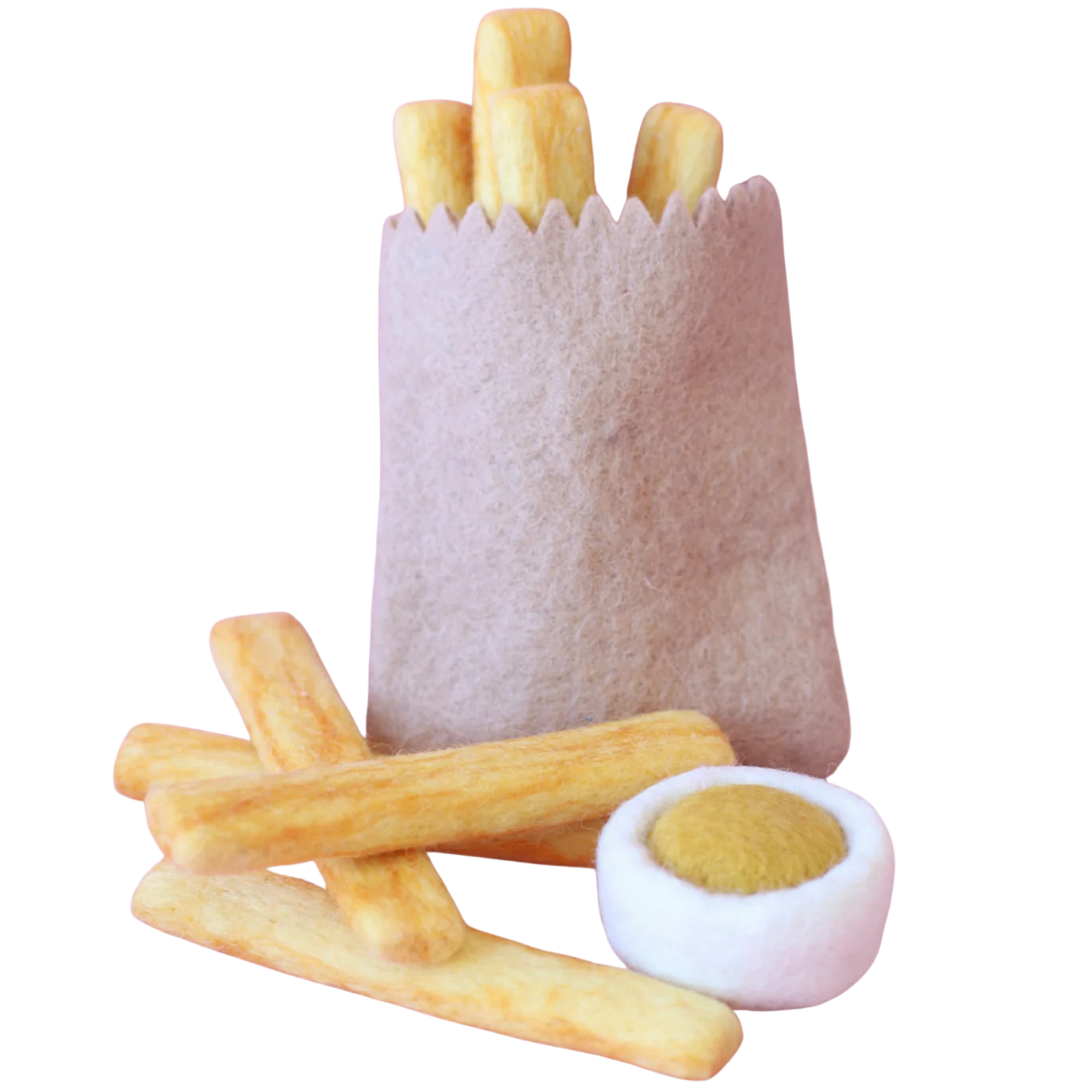 French Fries + Mustard Felt Food - Juni Moon