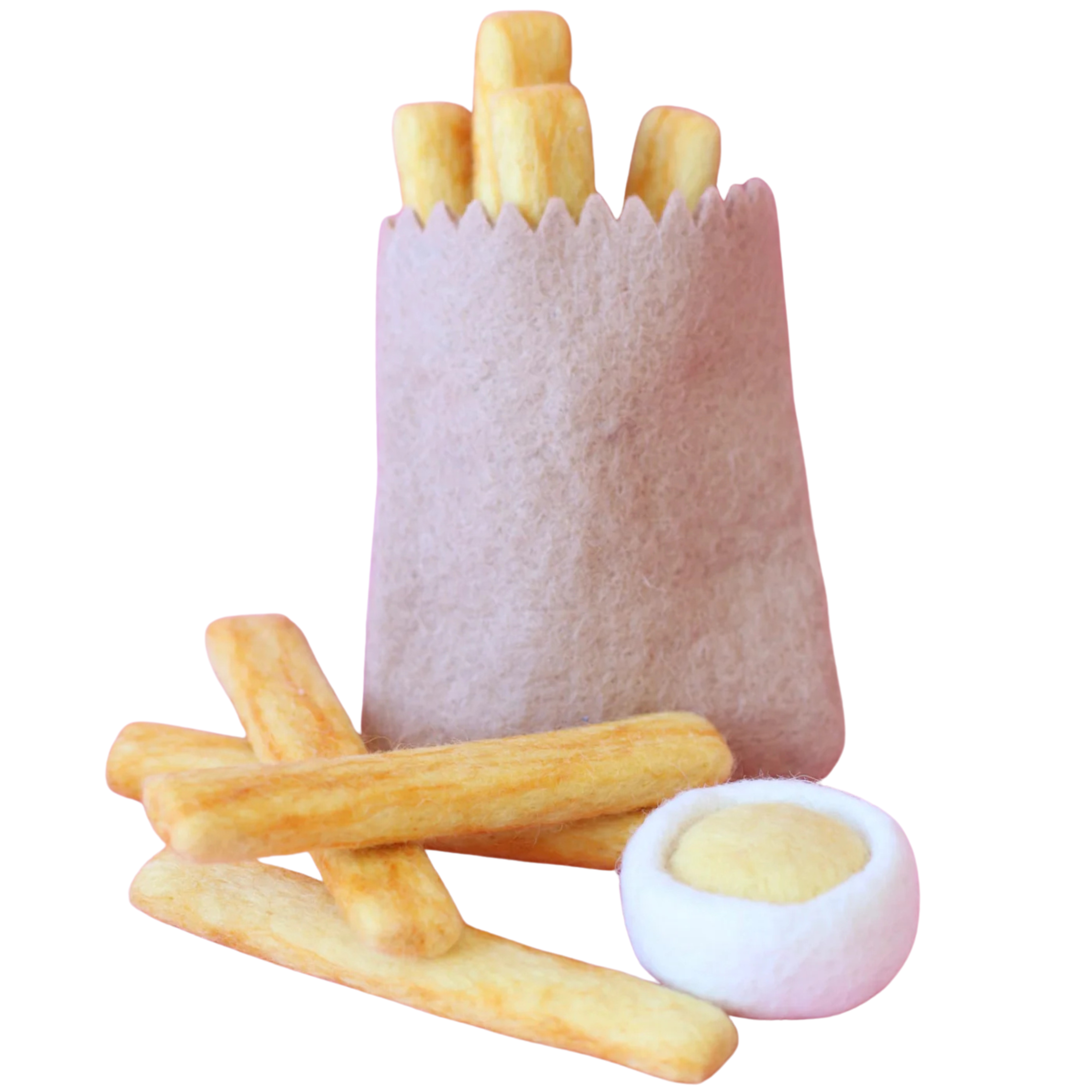 French Fries + Mayonnaise Felt Food - Juni Moon