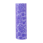 Image of eco textured dough roller designed with fun patterns and to be used with sensory like playdough or can be used for cooking dough. Textured roller is in the pattern butterfly