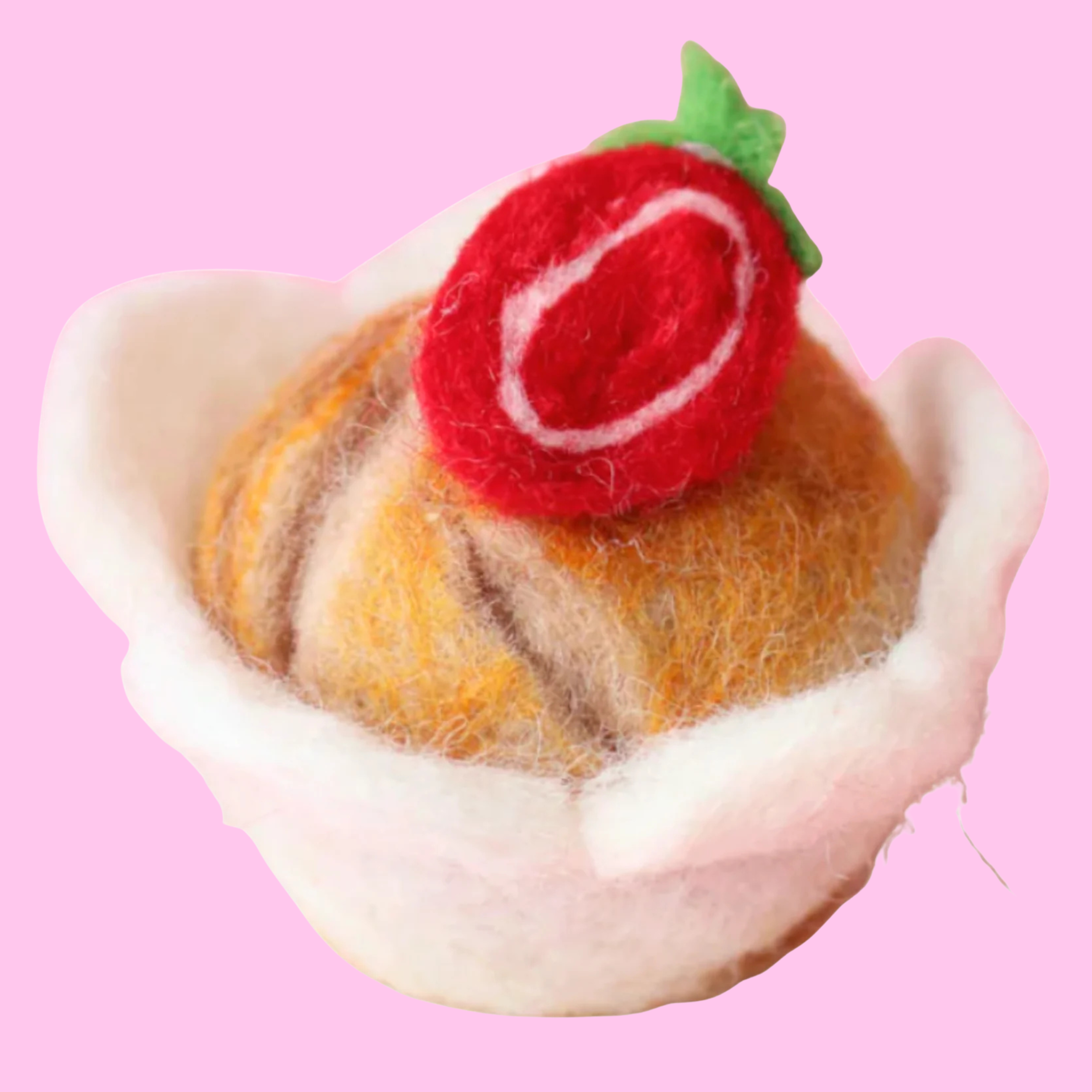 Strawberry Muffin Felt Food - Juni Moon