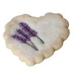 stock image felt lavender cookie toy handmade wool pretend play food Juni Moon