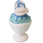 Blue Heaven felt sundae Juni Moon pretend play dessert toy
