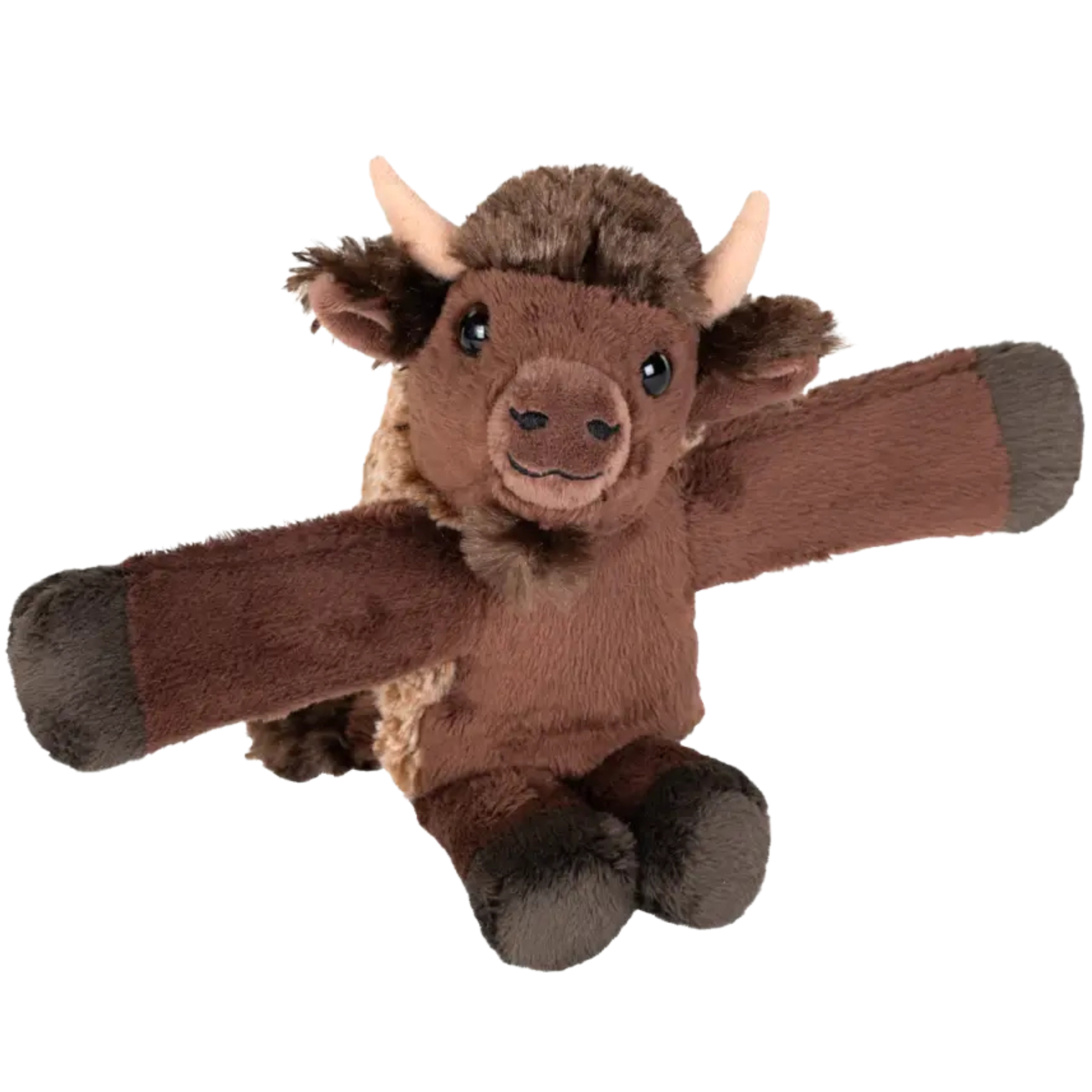 Bison Huggers plush toy snap band by Wild Republic
