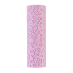 Image of eco textured dough roller designed with fun patterns and to be used with sensory like playdough or can be used for cooking dough. Textured roller is in the pattern fairy