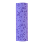 Image of eco textured dough roller designed with fun patterns and to be used with sensory like playdough or can be used for cooking dough. Textured roller is in the pattern unicorn