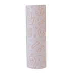 Image of eco textured dough roller designed with fun patterns and to be used with sensory like playdough or can be used for cooking dough. Textured roller is in the pattern pirate