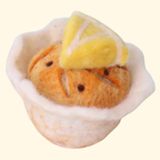 Lemon Poppyseed Felt Muffin - Juni Moon