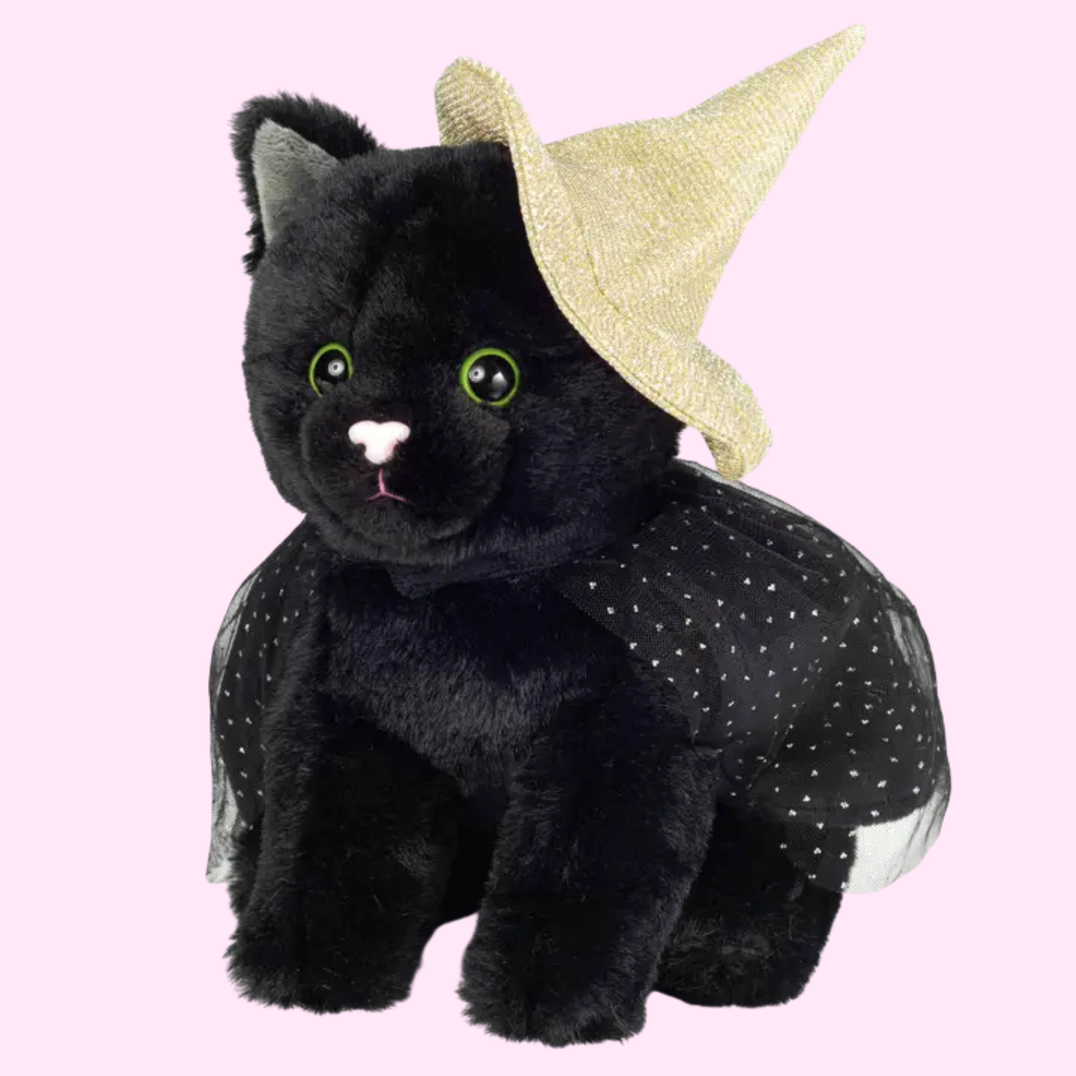 Witch Cat Halloween Plush Toy - Teddy Hermann