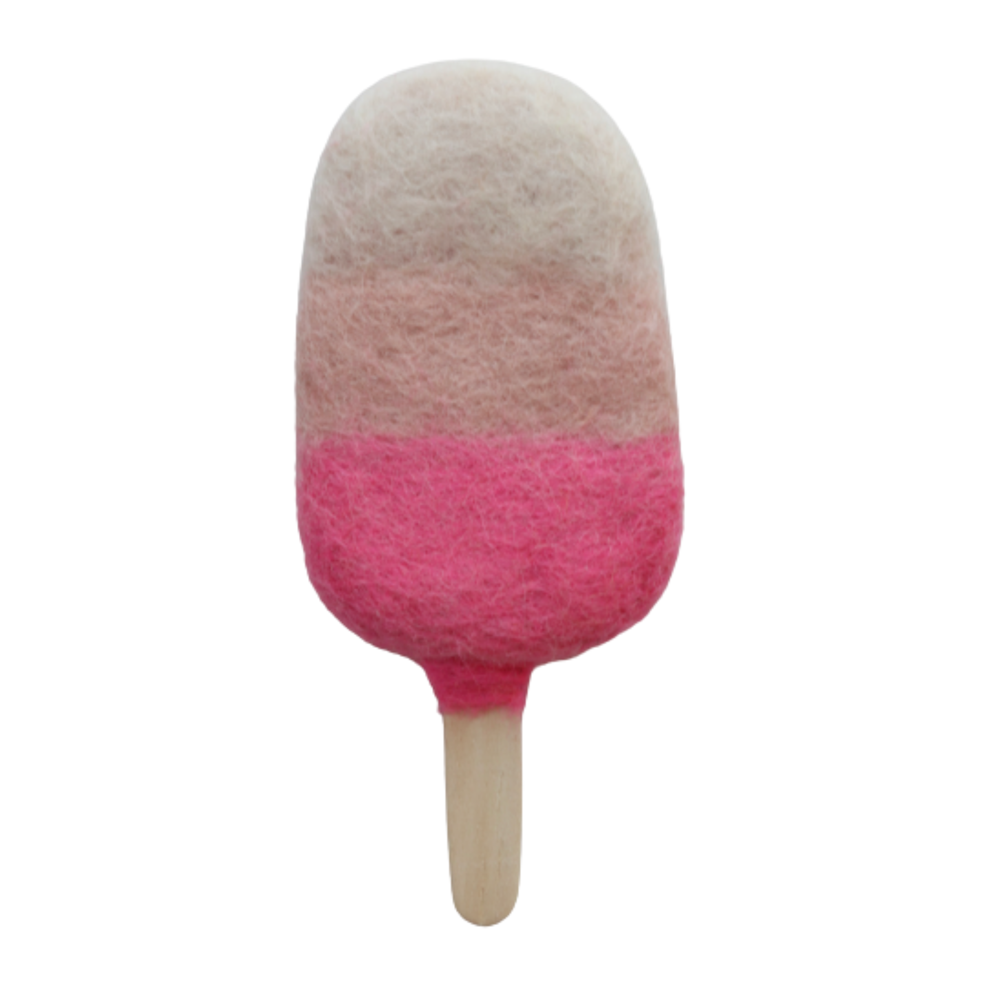 Strawberries + Cream Ice-Cream Popsicle Felt Food - Juni Moon