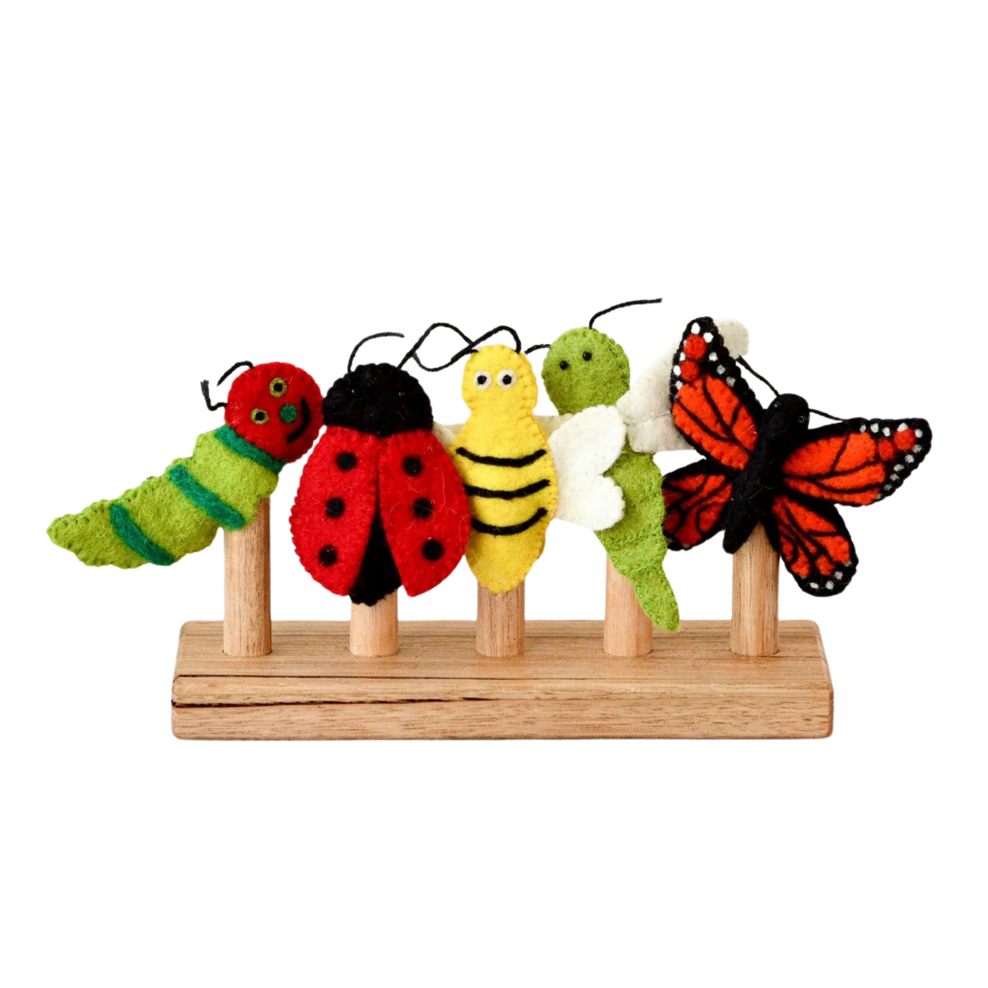 Insects & Bugs Felt Finger Puppet Set - Tara Treasures