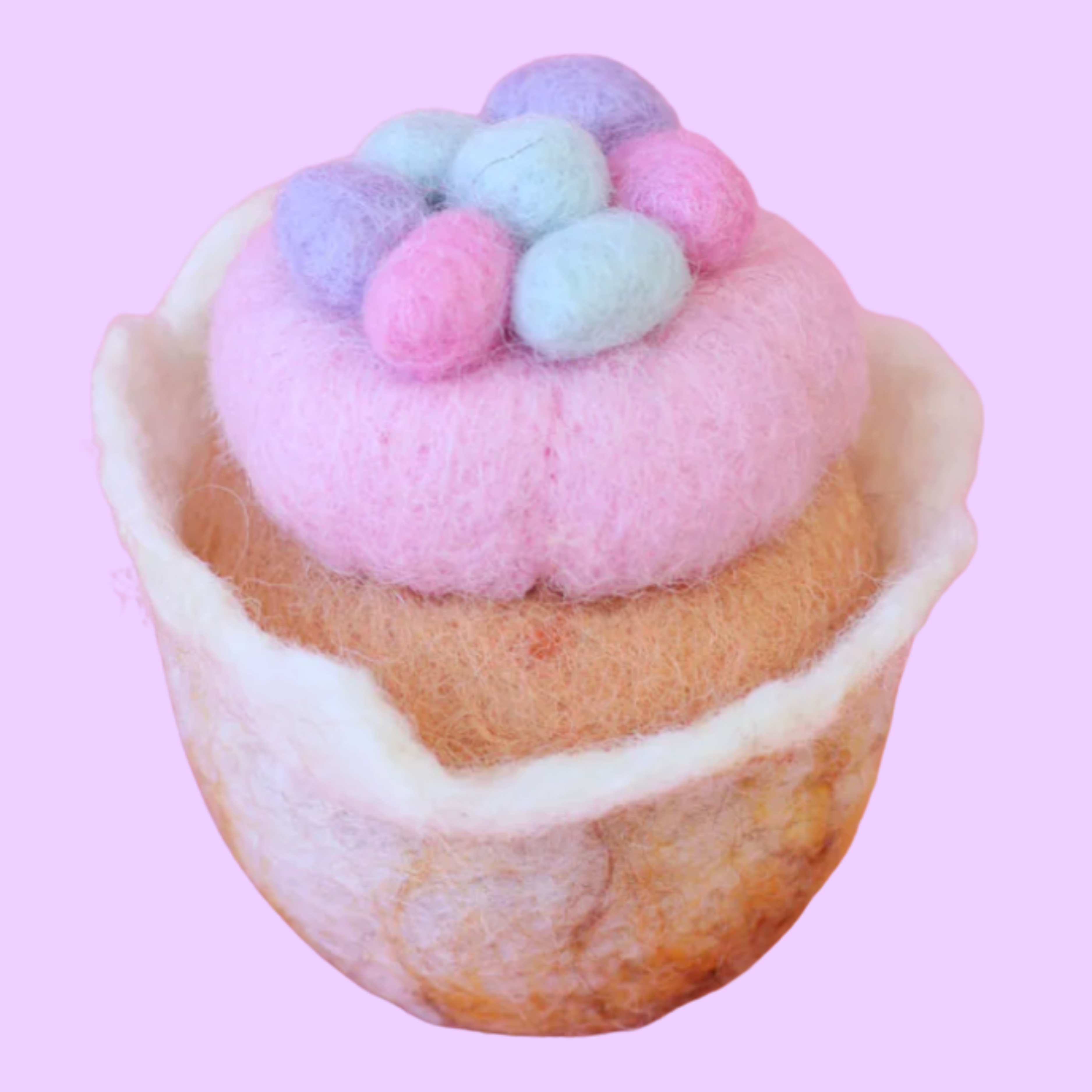 Mini Eggs Easter Felt Muffin - Juni Moon