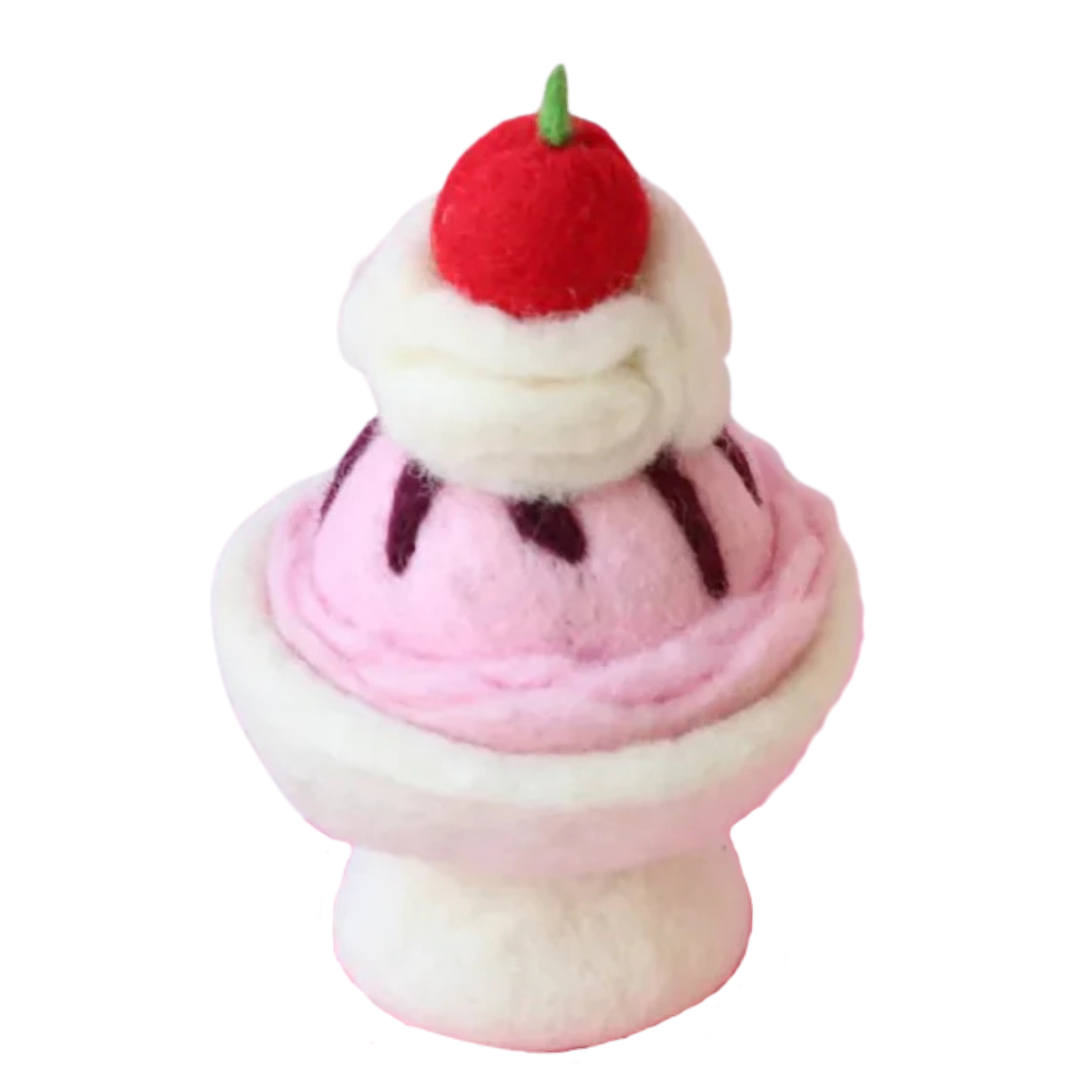 Strawberry (Cherry on Top) Sundae Felt Food - Juni Moon