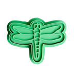 stock image of playdough/clay stamp and cutter. Eco-friendly sensory play tool by brand playsense perfect for creative and imaginative play. can also be used for cookies and baking. pictured is a dragonfly