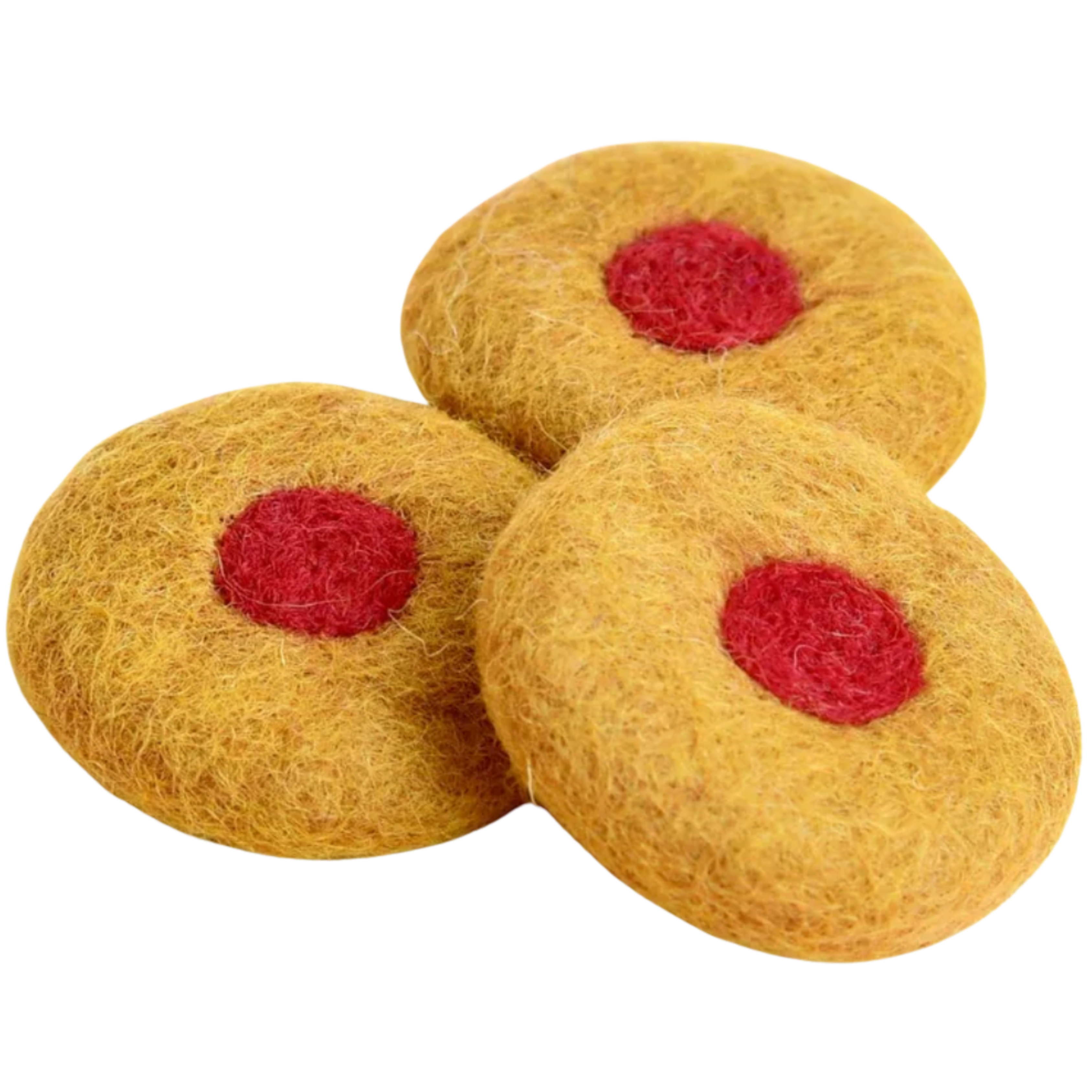 Jam Drop Biscuits (Set of 3) Felt Food - Tara Treasures