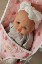 Strawberry Picnic Folding Baby Doll Stroller - Tiny Harlow