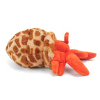 Soft hermit crab stuffed animal for ocean-themed imaginative play