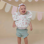 White Rabbit Frill Snuggle Bib - Snuggly Hunny