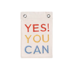 Little Lamb Kind Yes You Can Mini Banner wall hanging