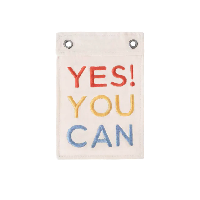 Little Lamb Kind Yes You Can Mini Banner wall hanging