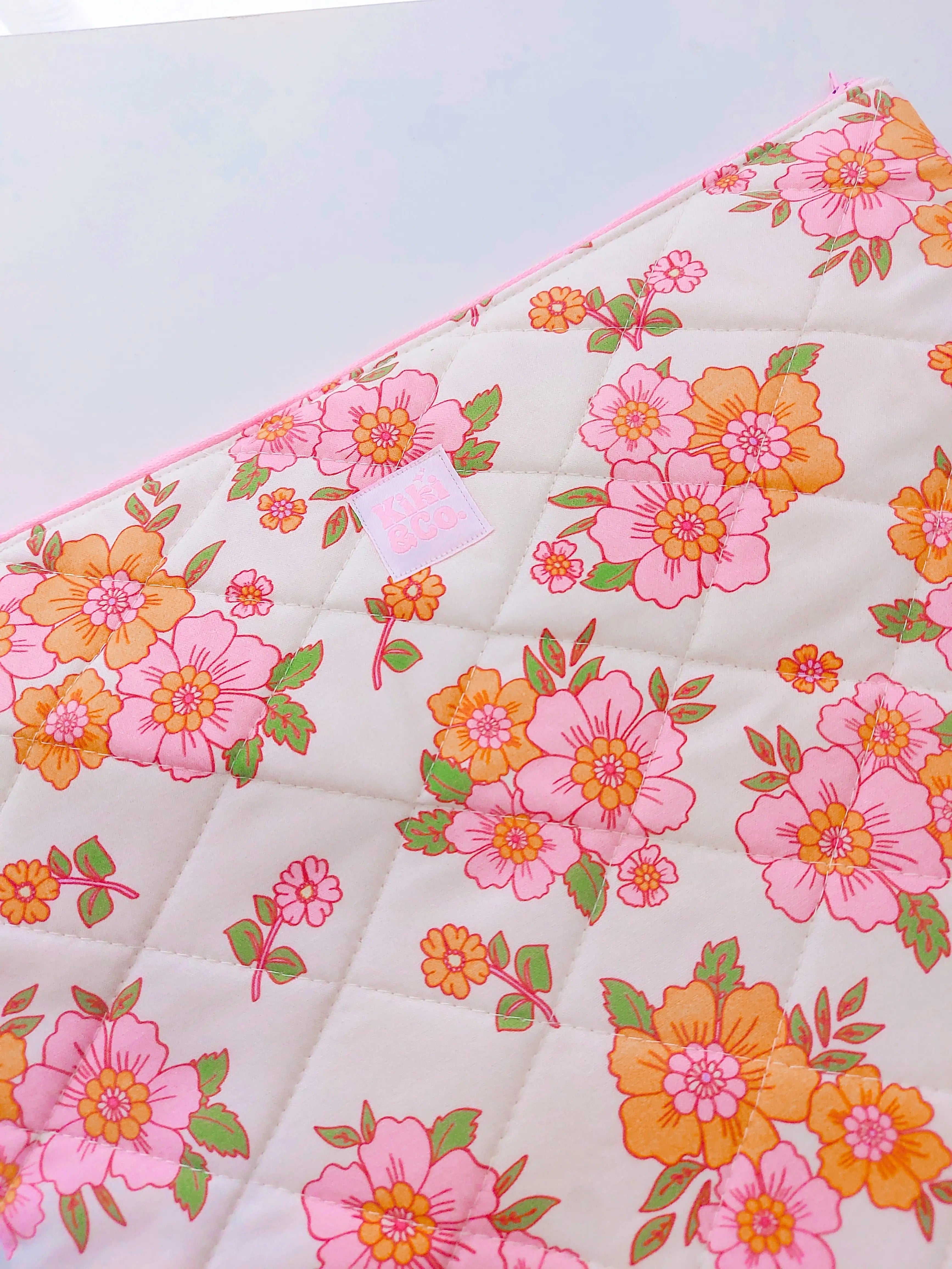 Quilted Laptop Sleeve | Evelyn Floral