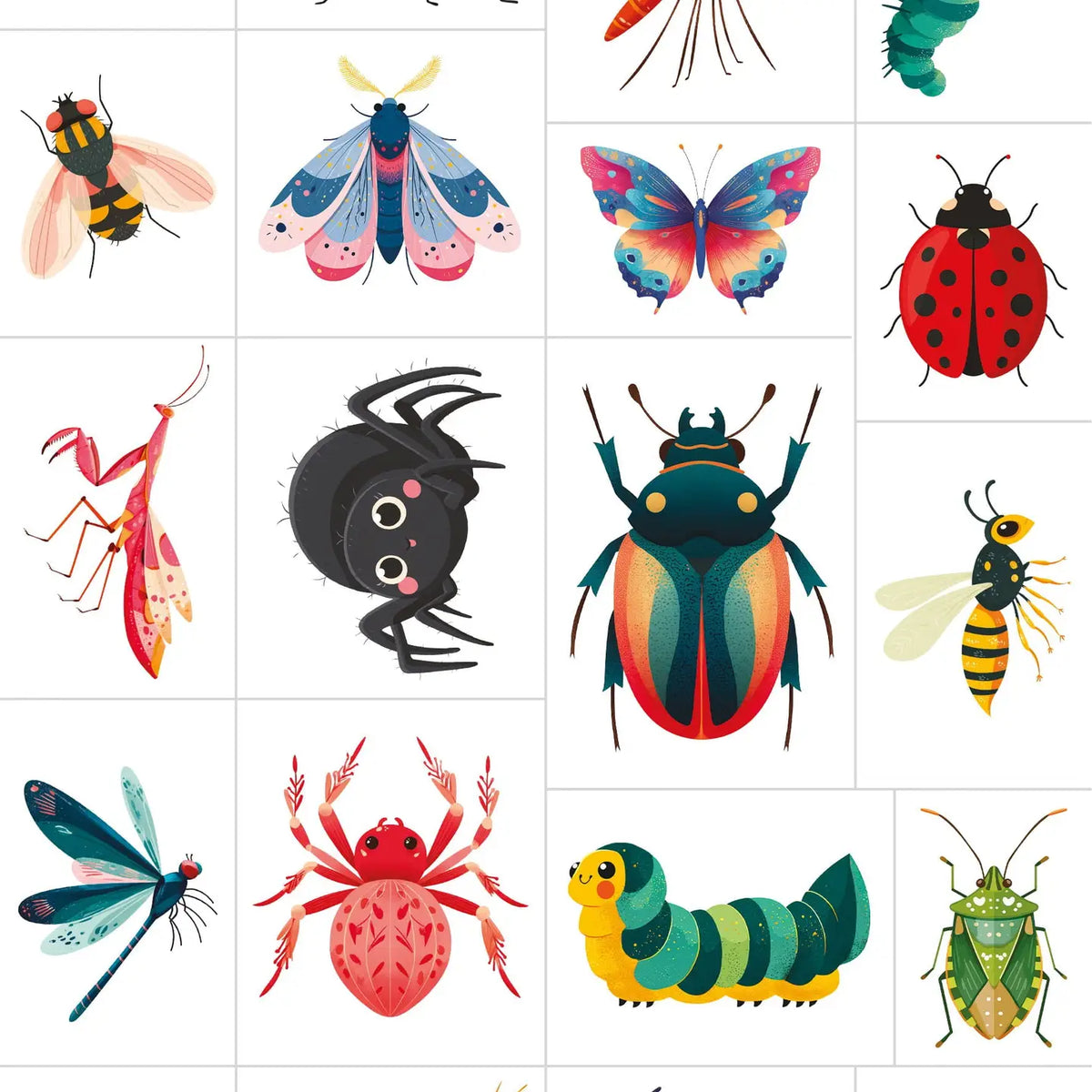 Bugs Temporary Tattoos - Sassi