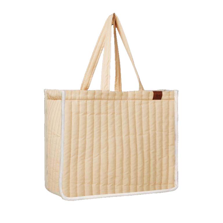Quilted Tote Bag | Wheat