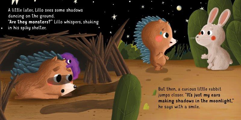 Emotional learning book for young children about feeling scared
