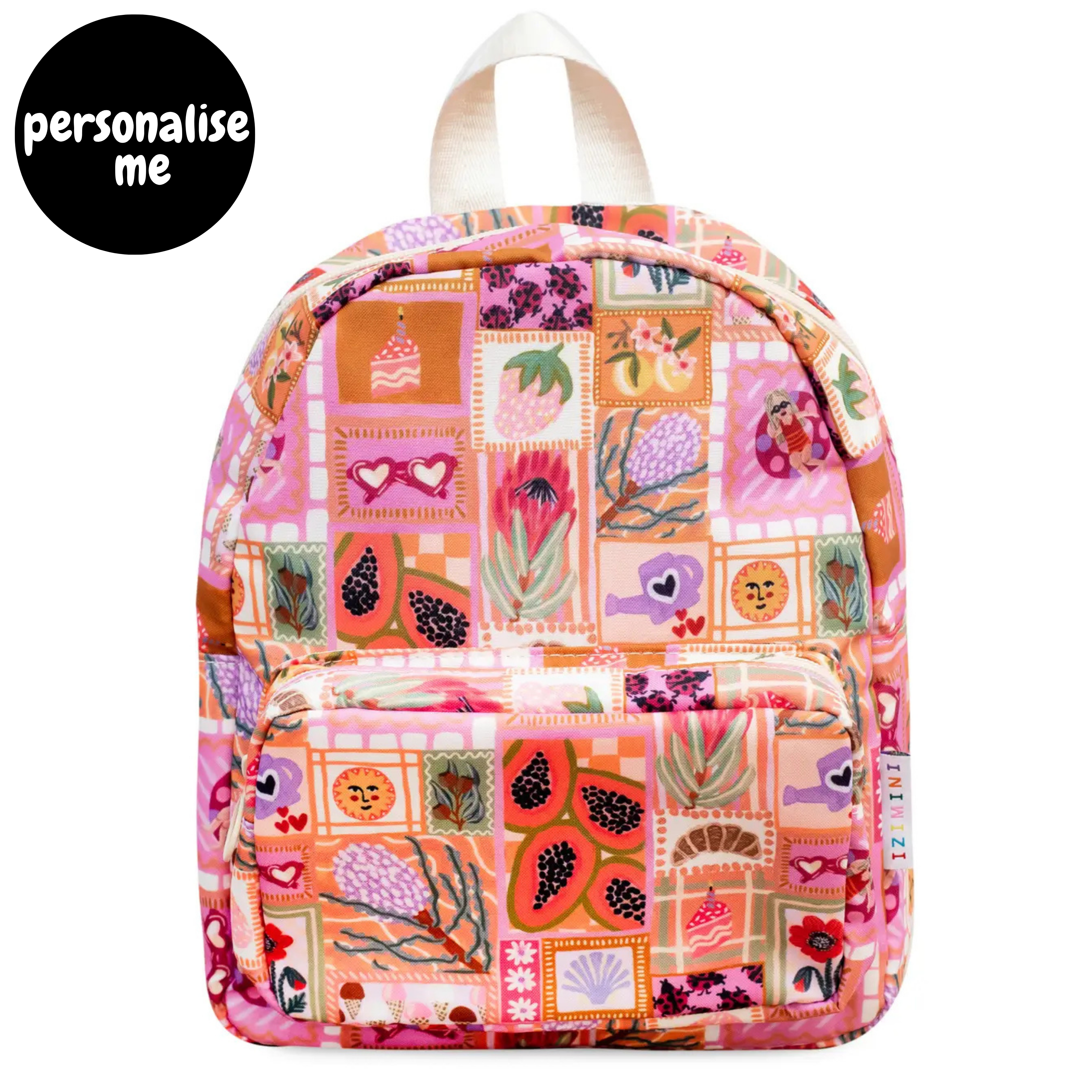 toddler backpacks, perfect for on the go and have matching accessories. can also be personalised with childs name. this print is amy