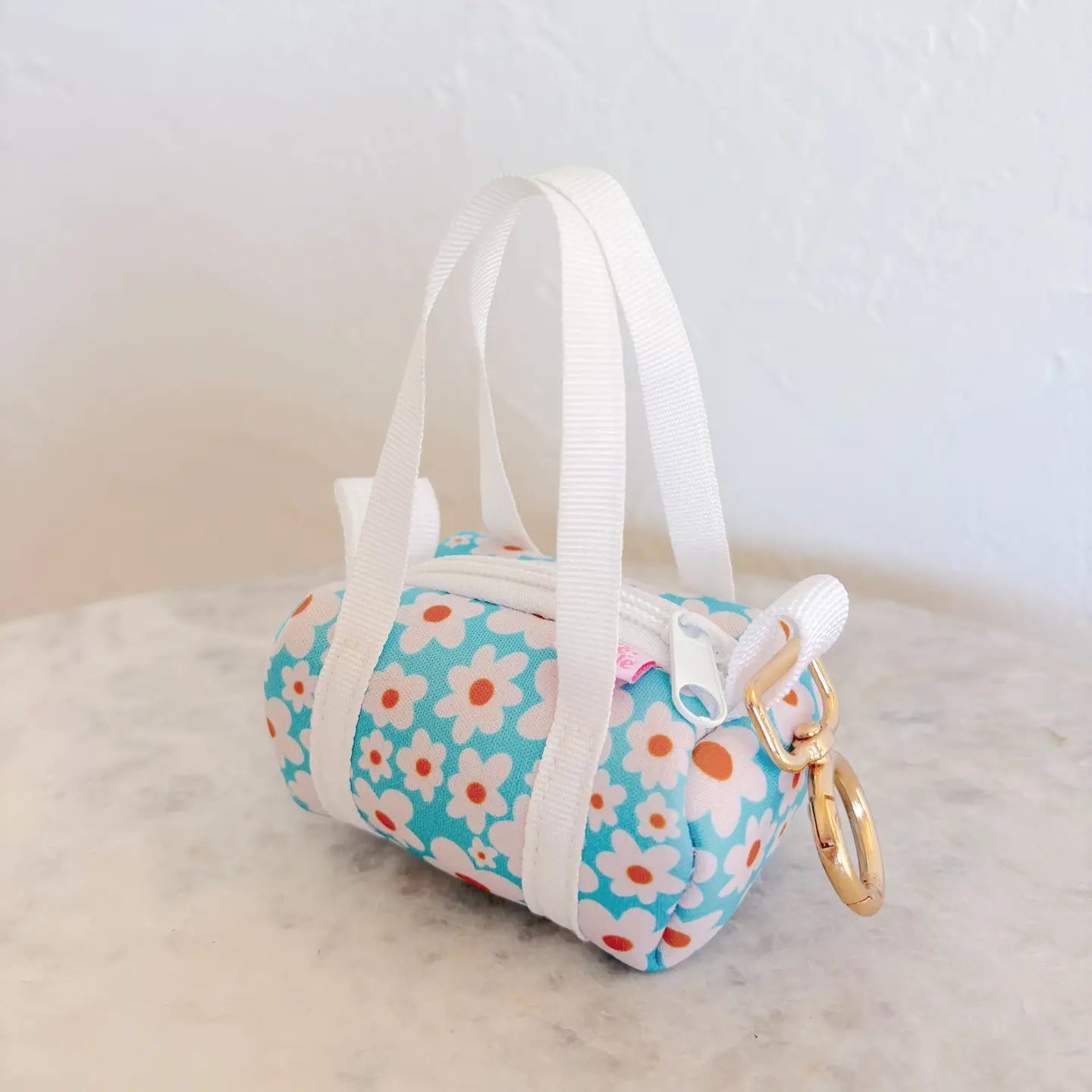 Bag Charm - Mini Purse | Blue Daisy