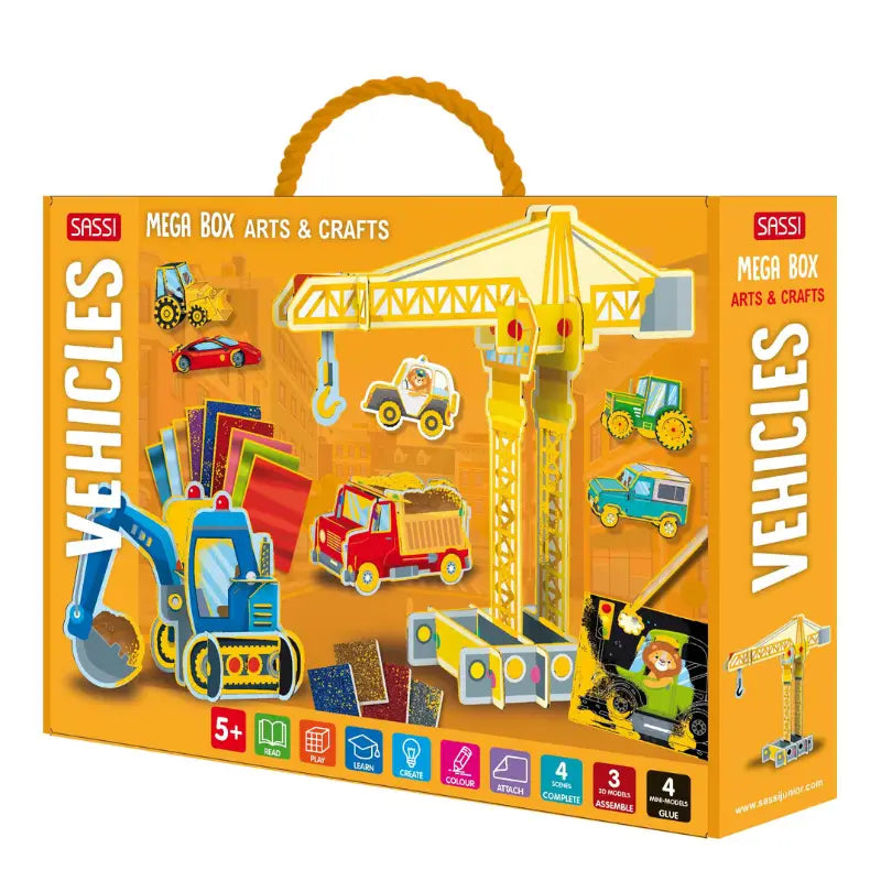 Mega Vehicles Activity Box by Sassi Arts & Crafts