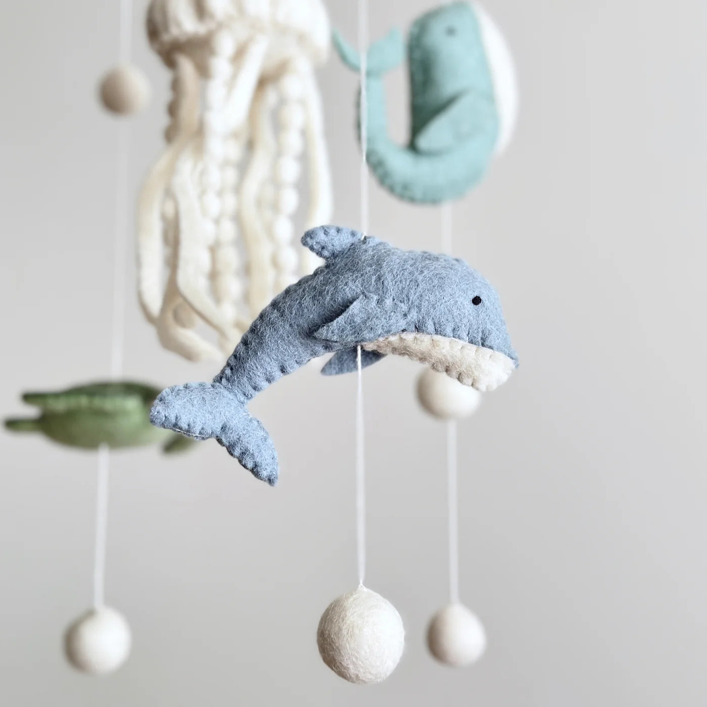 Jellyfish Felt Baby Cot Mobile - Ganapati
