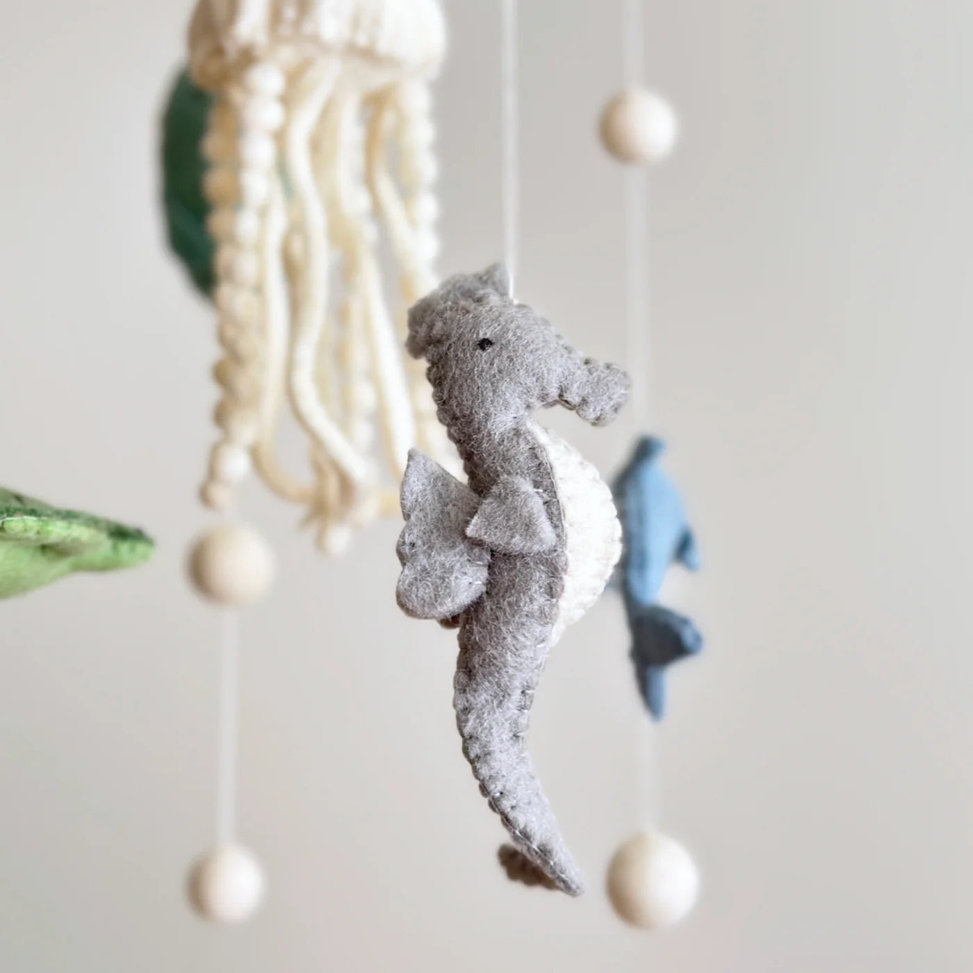 Jellyfish Felt Baby Cot Mobile - Ganapati