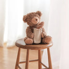 Teddy Bear w/ Removable Baguette Rattle - Little Lamb Kind