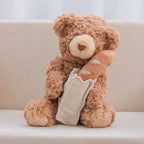 Teddy Bear w/ Removable Baguette Rattle - Little Lamb Kind