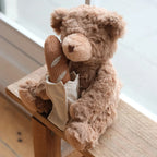 Teddy Bear w/ Removable Baguette Rattle - Little Lamb Kind