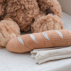 Teddy Bear w/ Removable Baguette Rattle - Little Lamb Kind