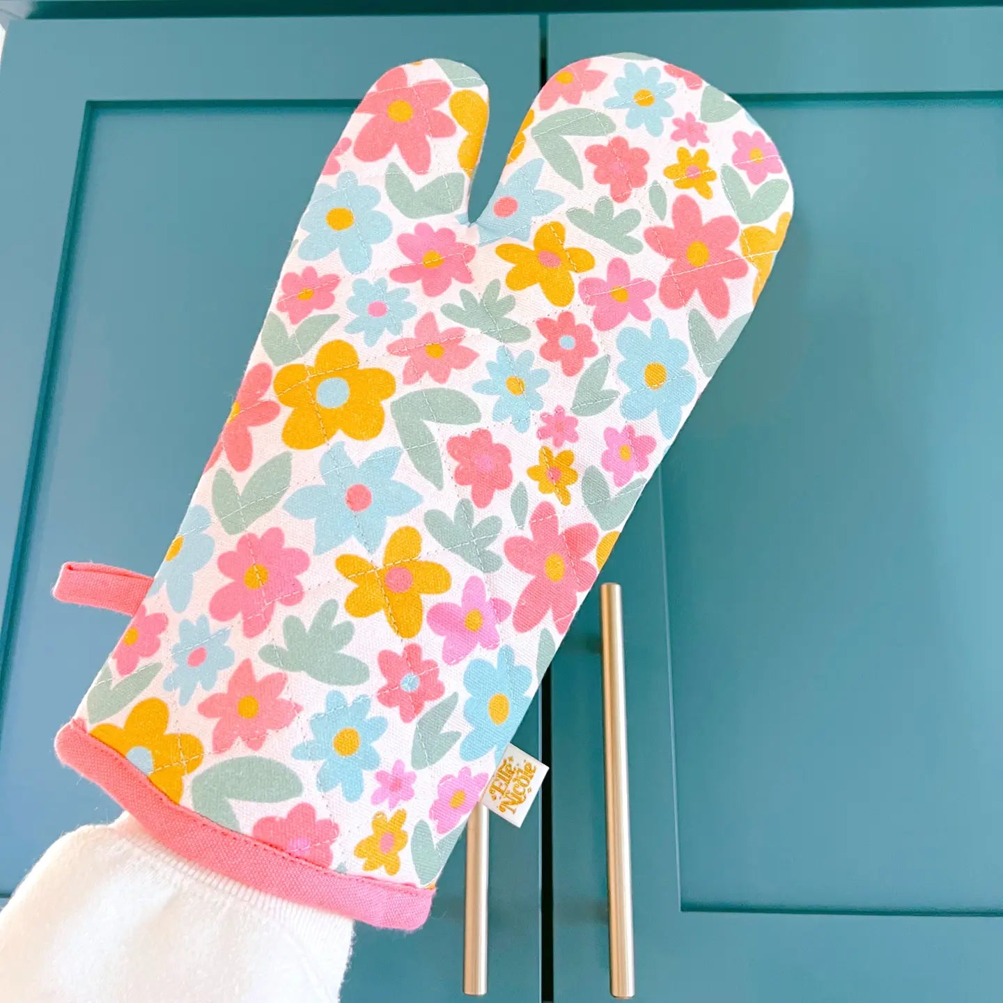 Oven Mitt + Pot Holder Set | Floral