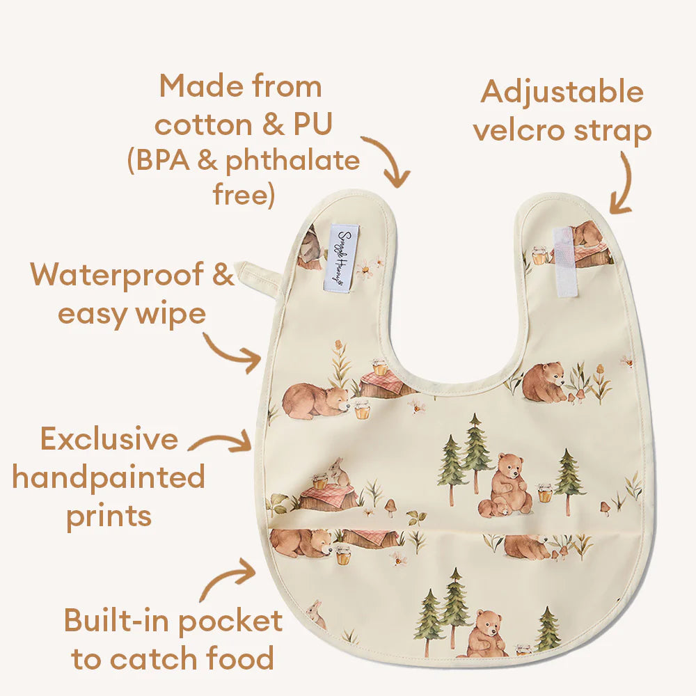 Bears Snuggle Bib - Snuggly Hunny