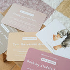 Bedtime reflection cards for toddlers and preschoolers