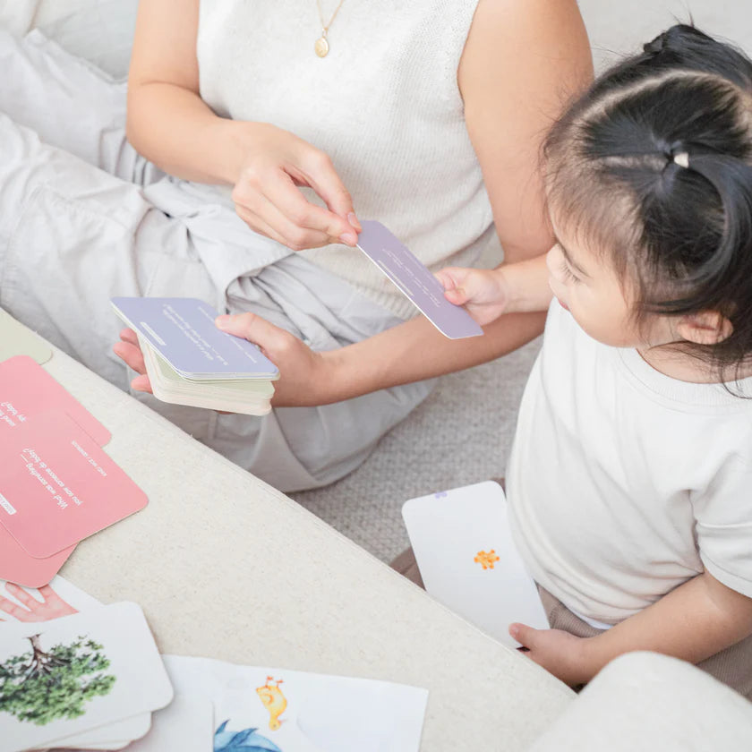 Social emotional learning bedtime prompt cards for children