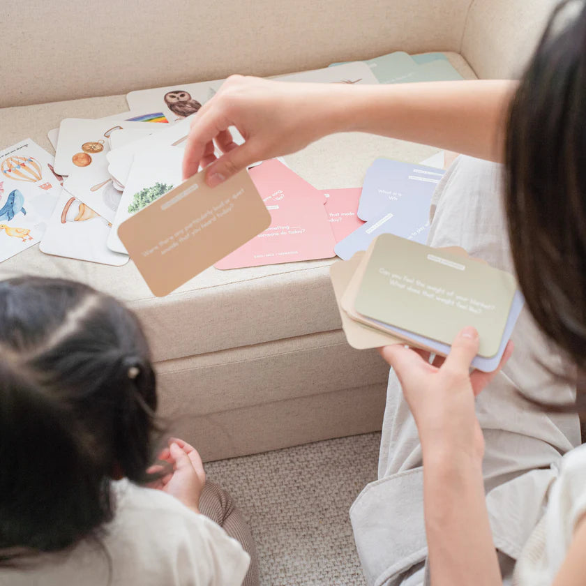 Emotional intelligence bedtime prompt cards for kids