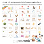 Gratitude and bedtime conversation cards for children