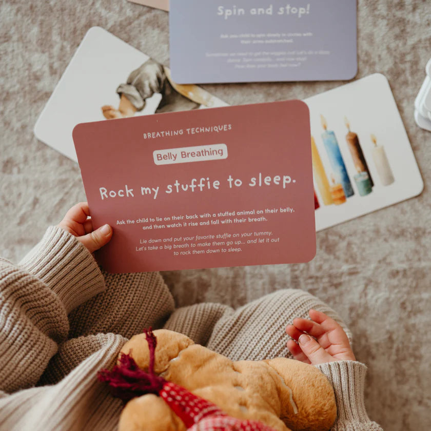 Kids self soothing prompt cards for calm corner activities