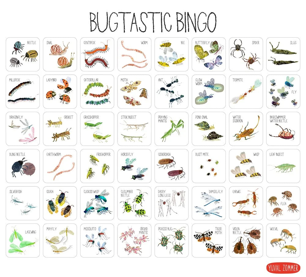 Bugtastic Bingo Game - Yuval Zommer