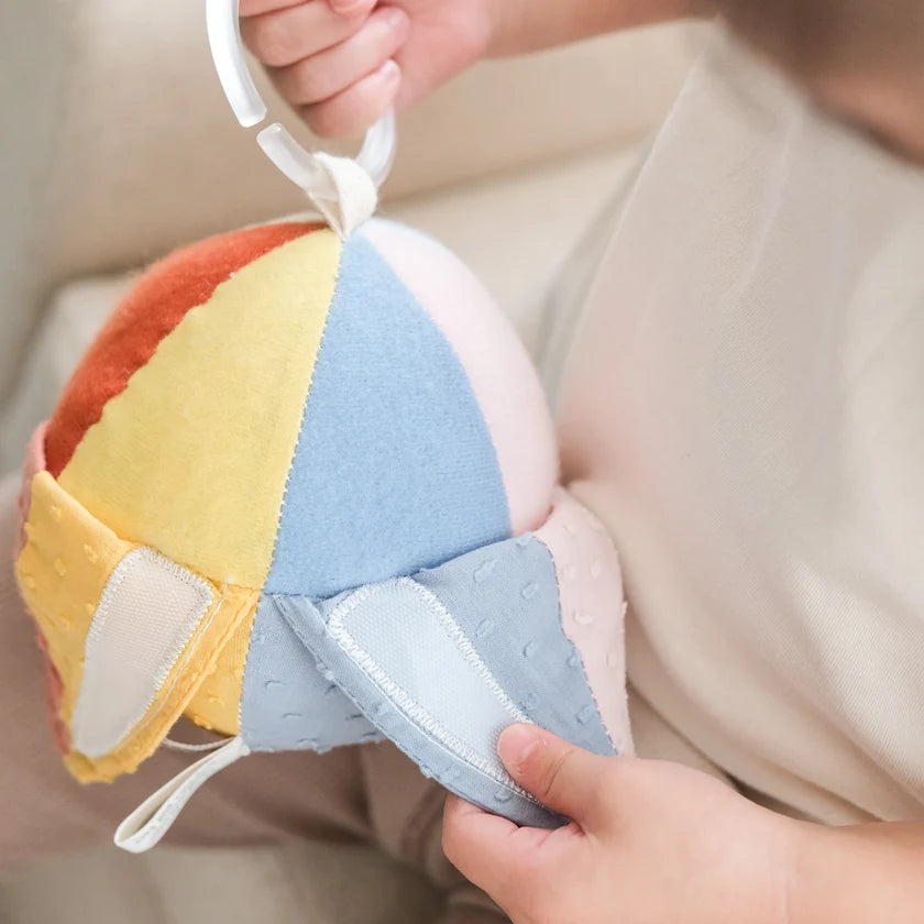 Peek & Peel Busy Rattle Ball - Little Lamb Kind